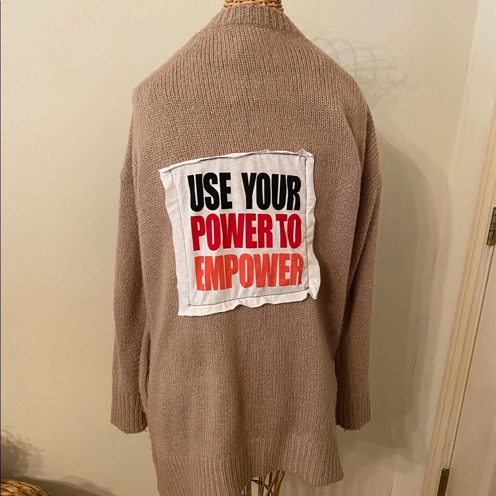 Upcycled Open Sweater - image 2